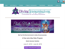 Tablet Screenshot of divinetransmissions.com